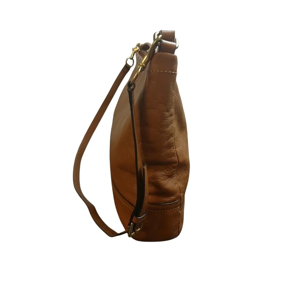 Coach Leather Hobo Shoulder/H Bag Tan Gold‎ Creed E1373-F23293 - Designer #1487